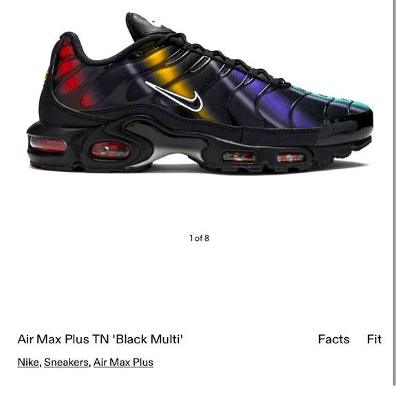 Nike Tn air sportwear black and multicolor shoes - Picture 4 of 4
